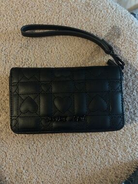 Betsy Johnson Quilted Heart Wristlet